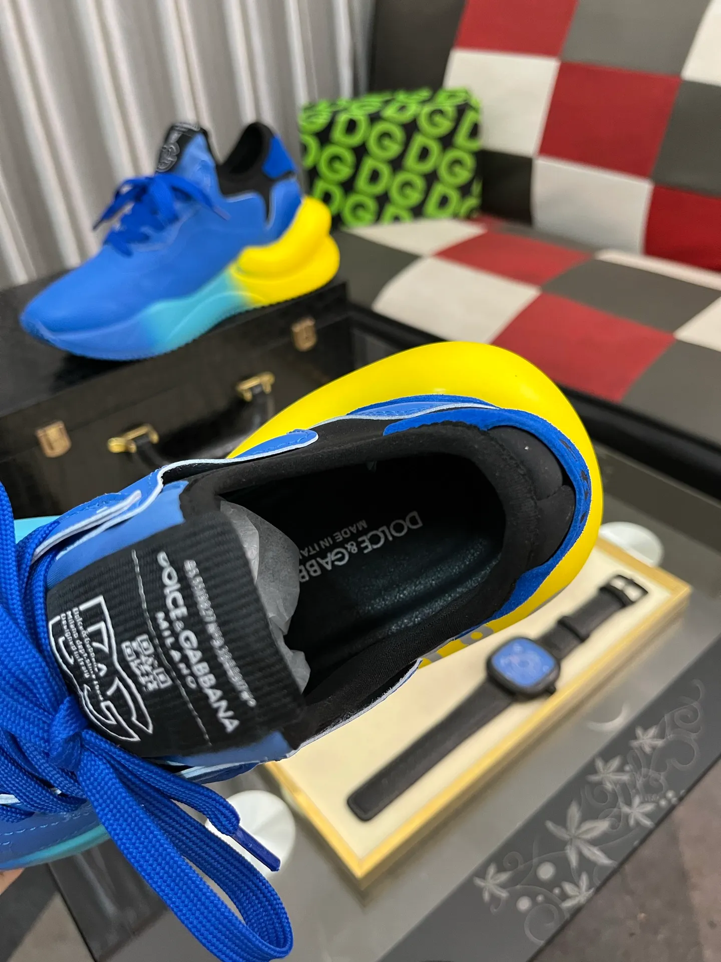 Men's shoes 💰540⌚️⌚️【DG～】Couple casual shoes 2025z cabinet simultaneous sale 🔶Size: 35-46#️⃣The upper is made of multi-material splicing ➕Mesh lining, comfortable and breathable, sole: original comfortable and wear-resistant outsole, ⚠️The real thing📱Photographed🎬The real thing is better📢📢📢